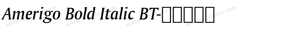 Amerigo Bold Italic BT字体转换